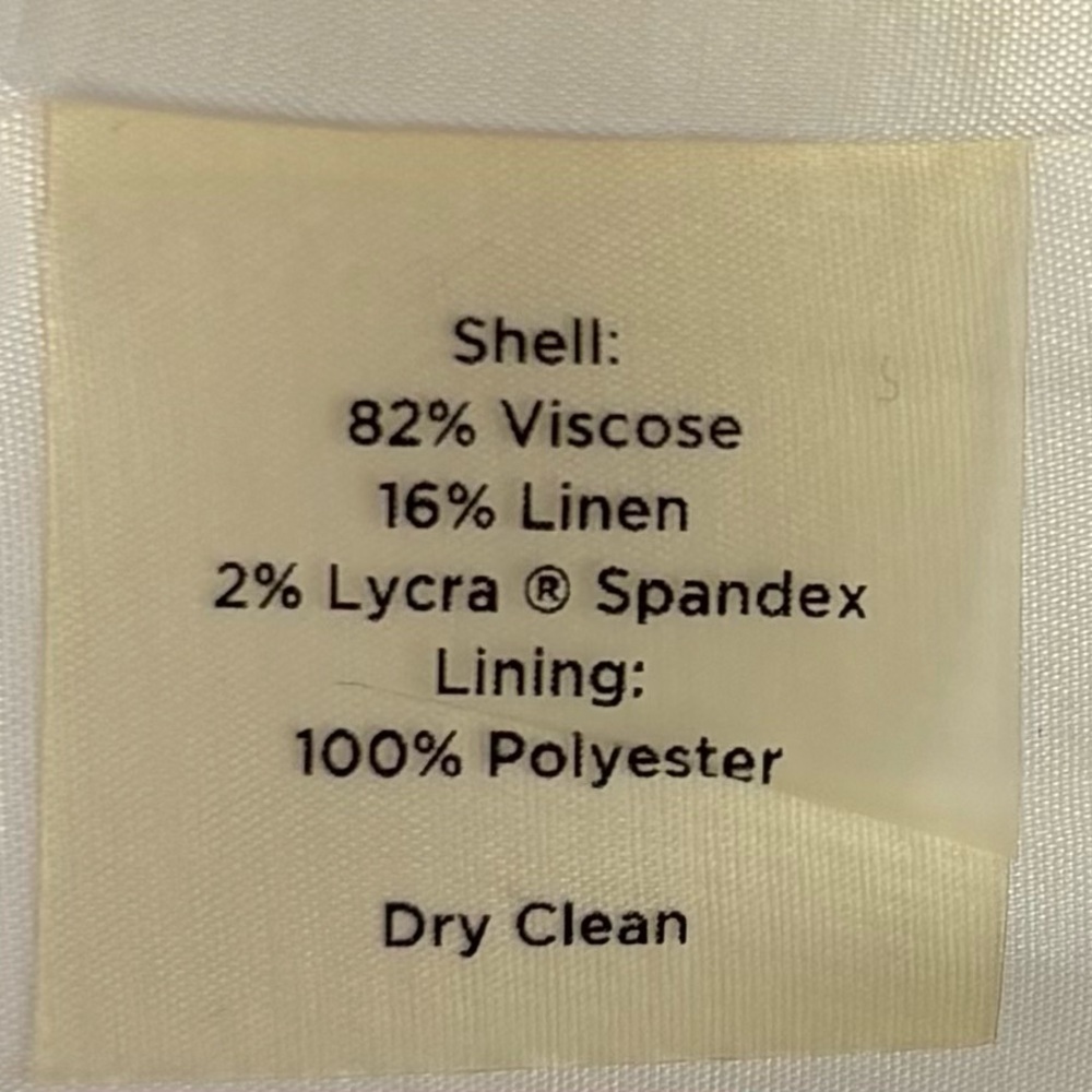 Talbots 12 Sharp Off-White Pocketed Single Front … - image 7